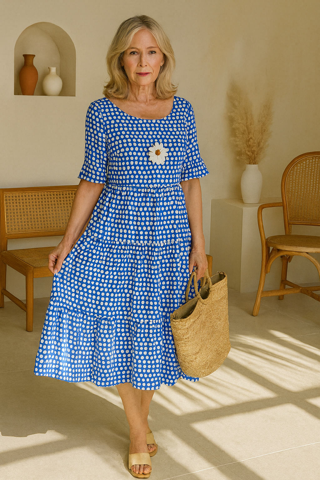 Iris | Sable Midi Dress