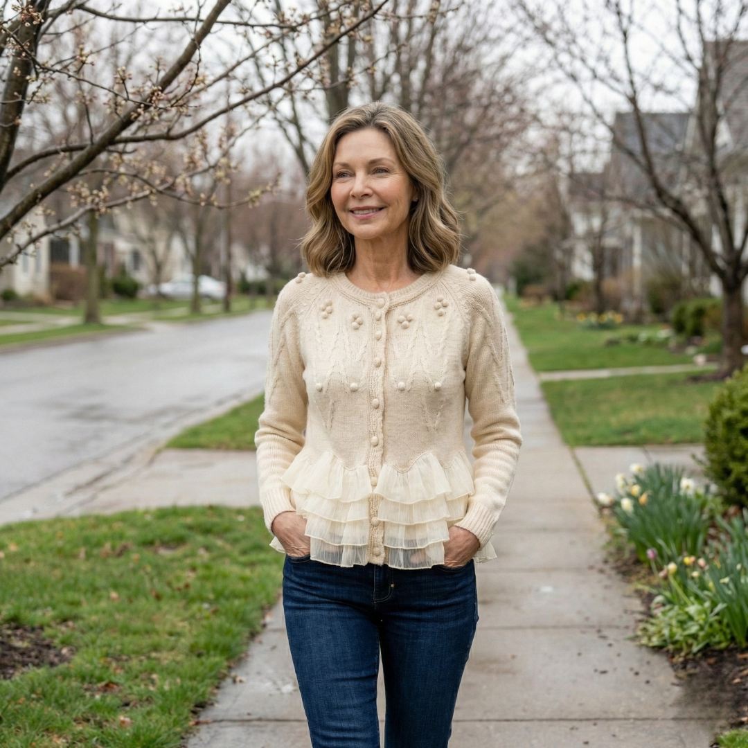 Natalie Ruffle Cardigan™