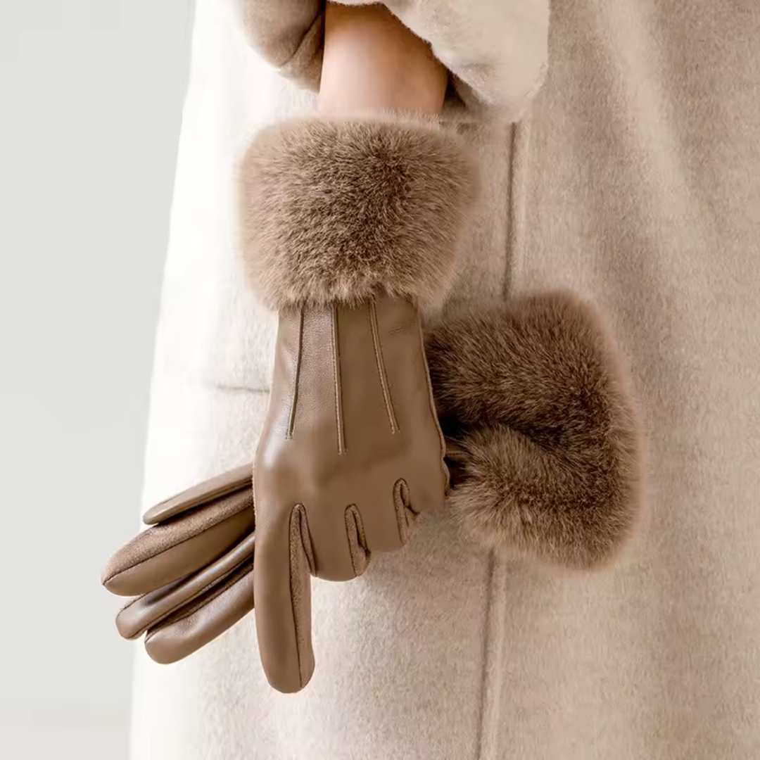 Éloria Gants d’Hiver Élégants in Caramel - Lync Nova