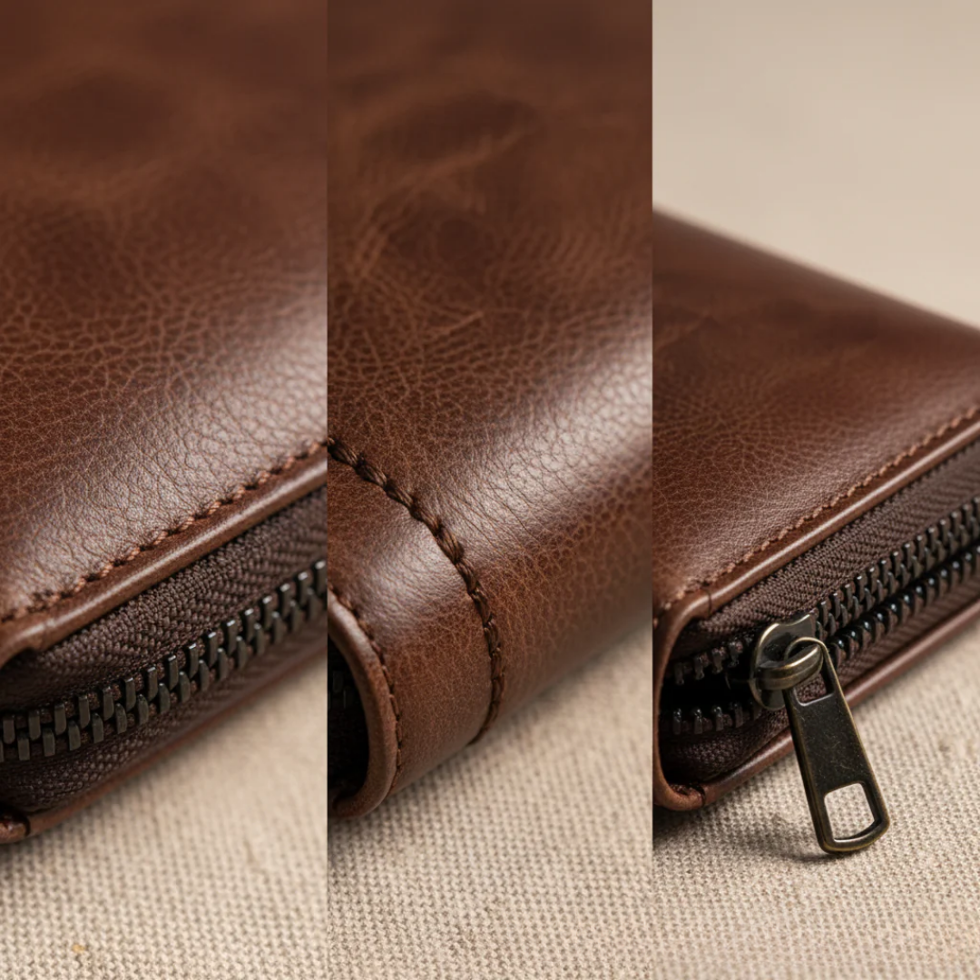 Adrien RFID Leather Wallet in Black - Lync Nova