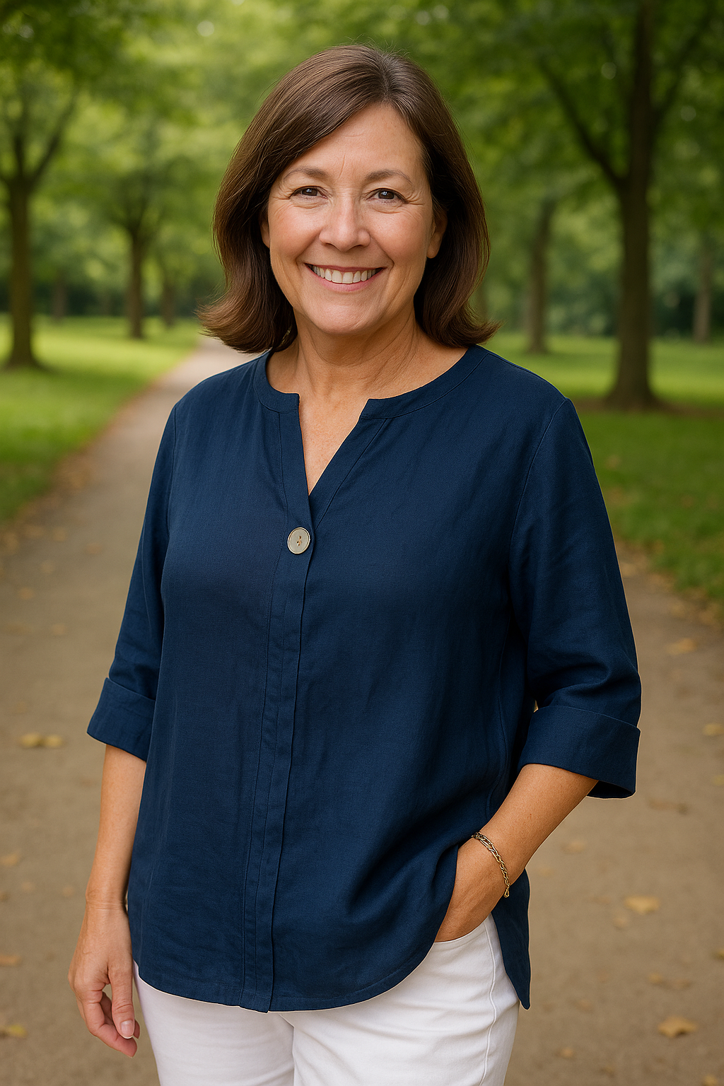 Simone | Blouse - Light. Flattering. Made for real women