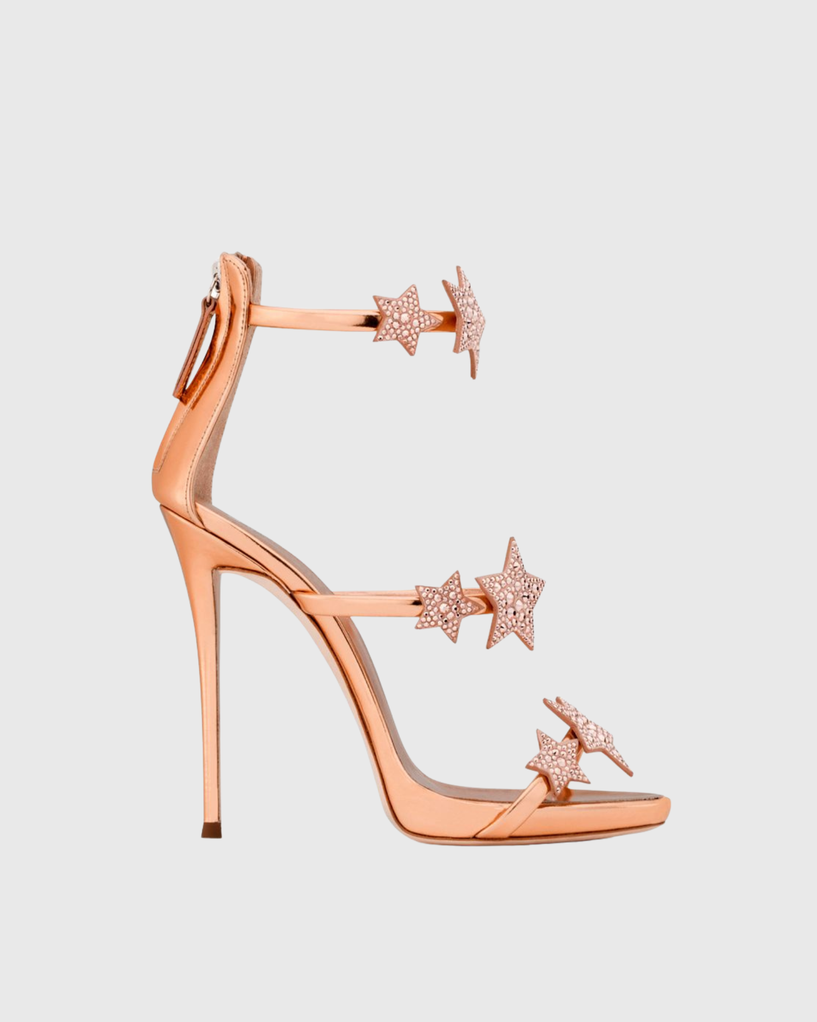 Rosalie Star Strap Sandals In Rose Gold