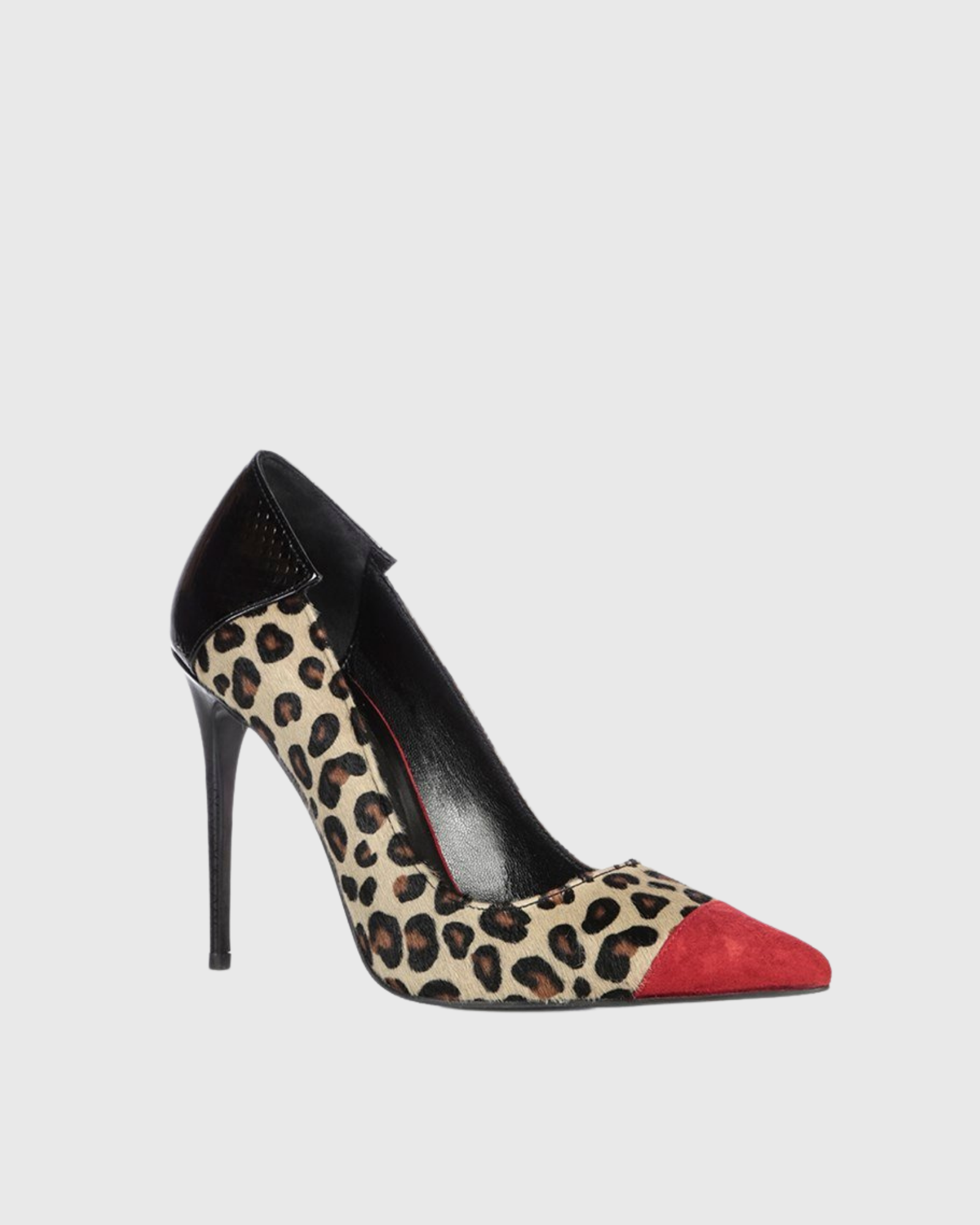 Skye Leopard Print Colorblock Panel Pumps
